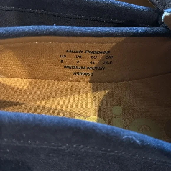 Hush Puppies Navy Loafers - Picture 5 of 5